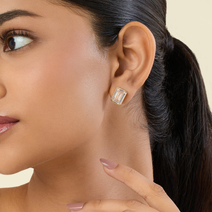 Valencia Opaline Stud Earrings