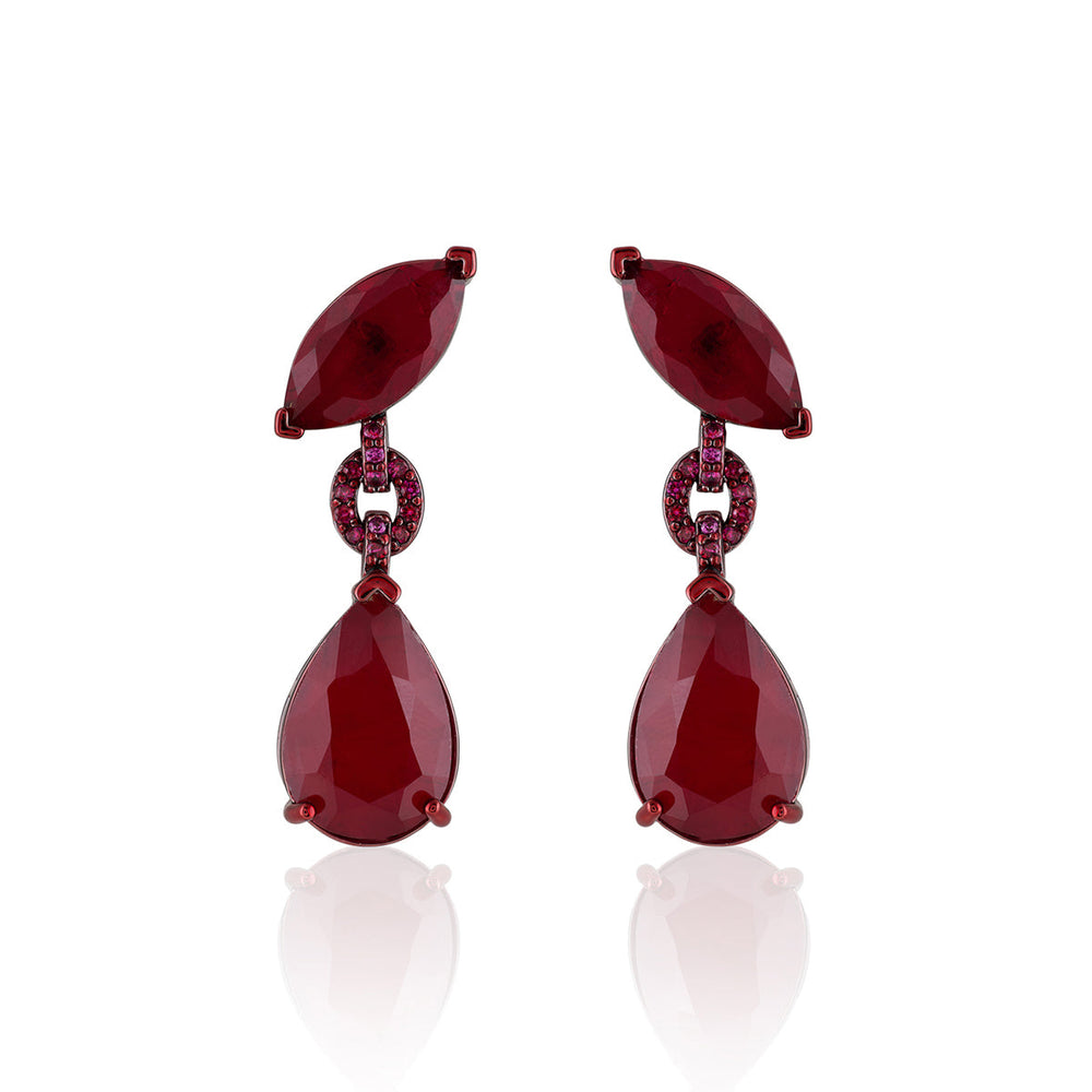 Arabella Ruby Dangler Earrings