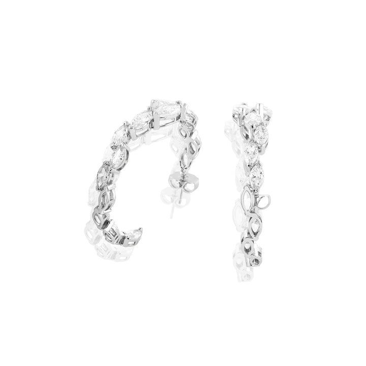 Celeste Opaline Hoop Earrings
