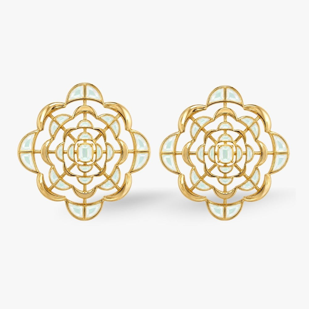 Spirula Mirror Statement Studs