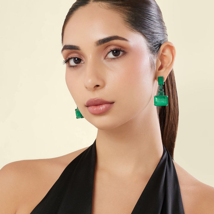 Shalom Emeralds Botox Danglers