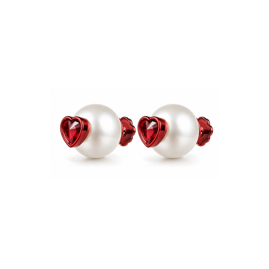Regency Pearl Ruby Studs