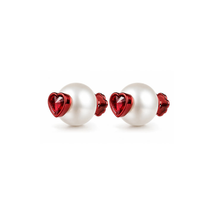 Regency Pearl Ruby Studs