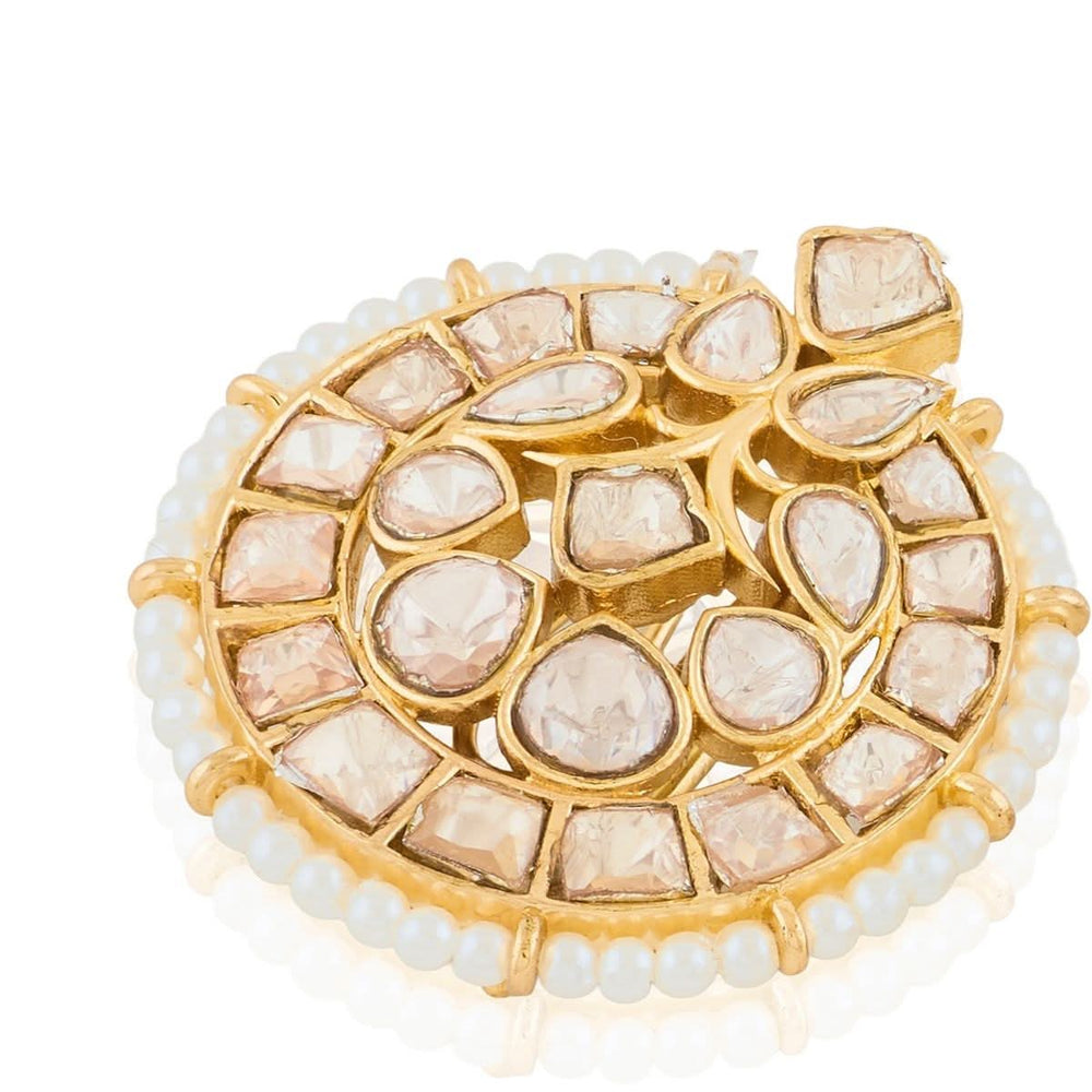 Polki Sitara Pearl Bugadi Earrcuffs