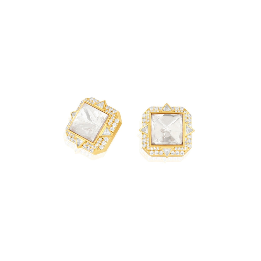 Polki Sitara Stud Earrings