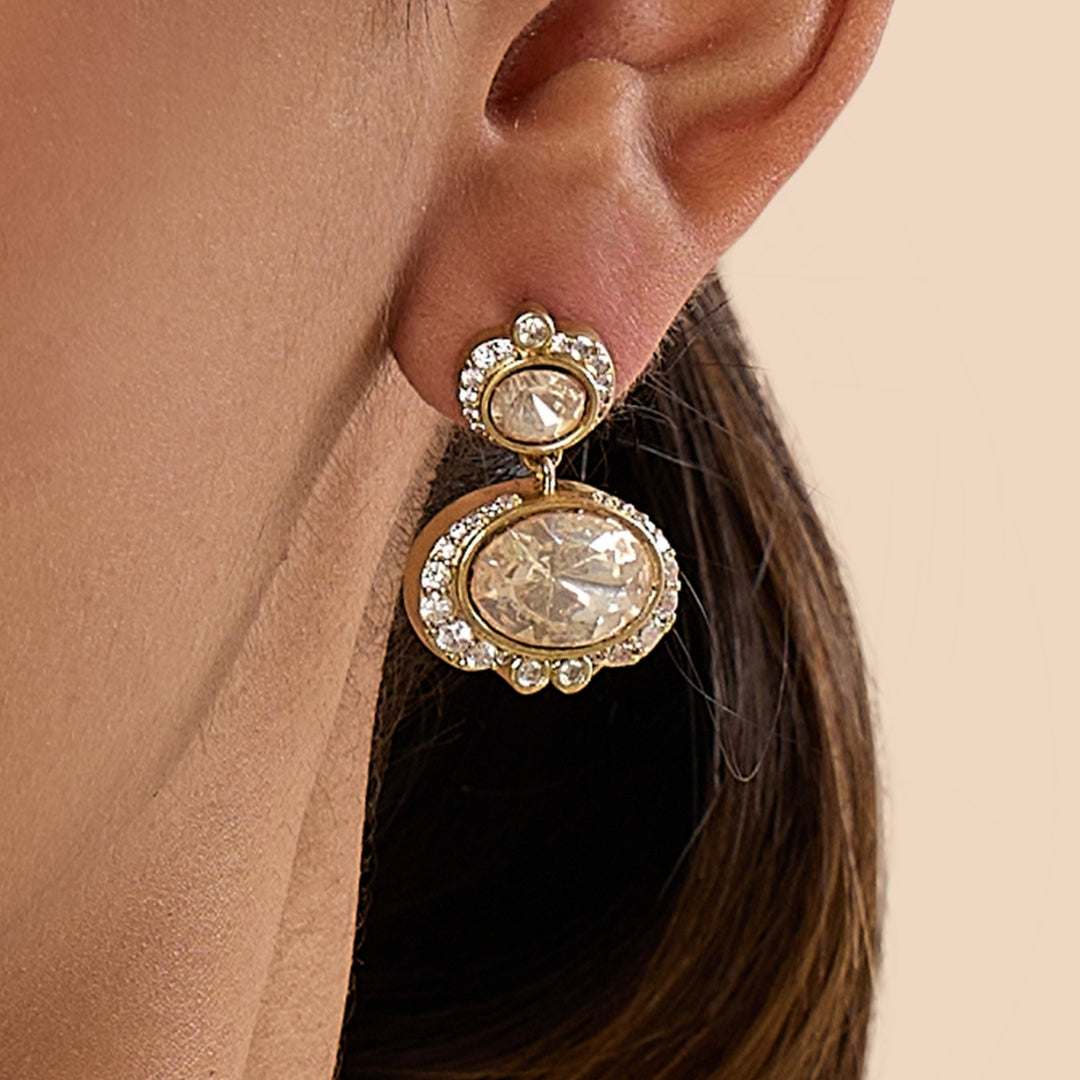Polki Maharani Drop Earrings
