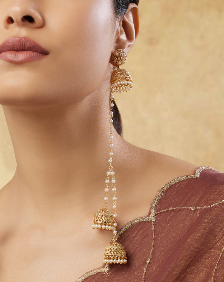 Rivani Temple Jhumka Earrings