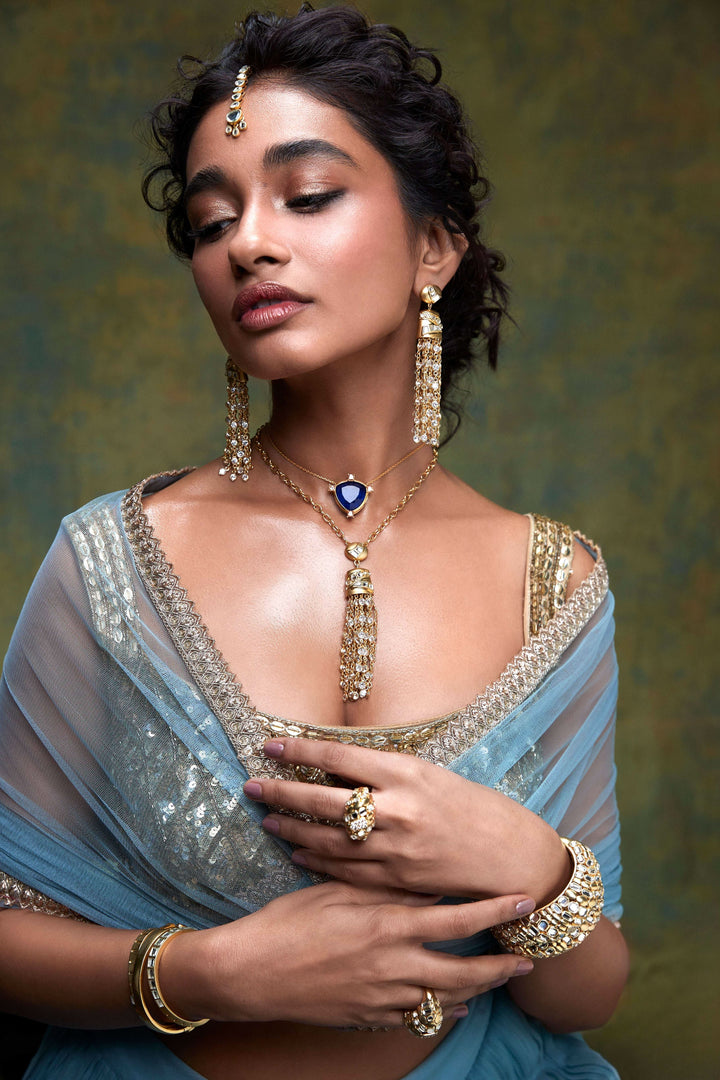 Emerald Tassels Necklace