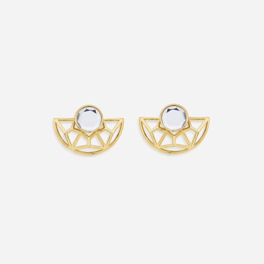 Ayaana Filigree and Mirror Earrings
