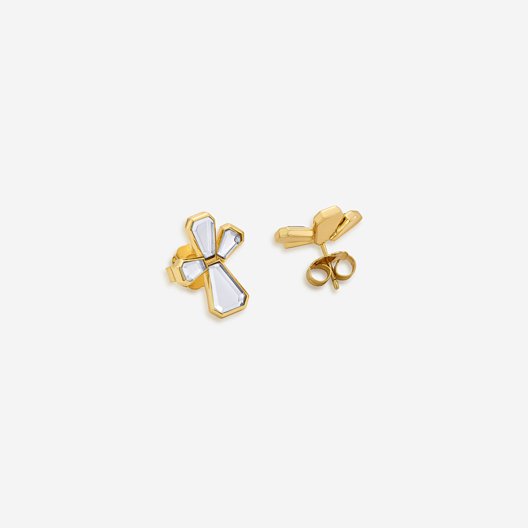 Ayaana Abstract Petals Stud Earrings