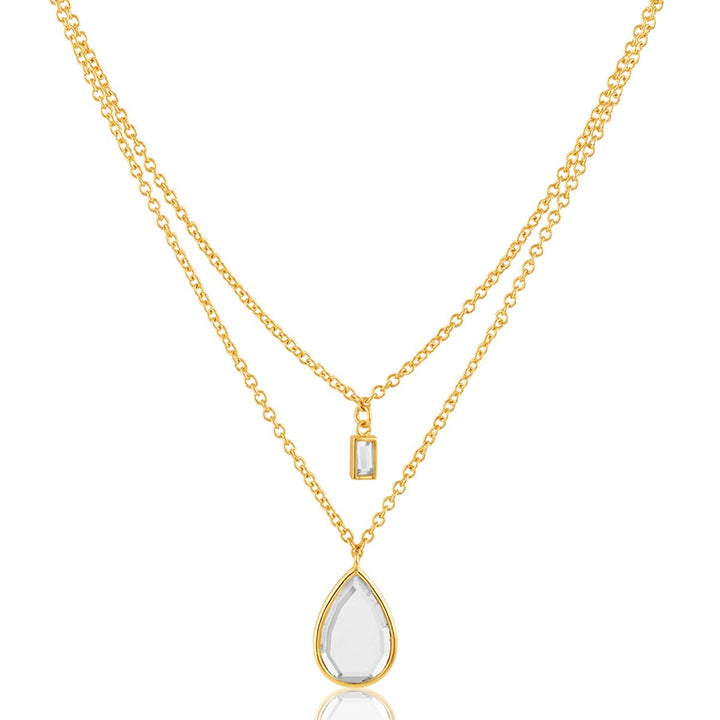 Dew Drop Mirror Layered Pendant
