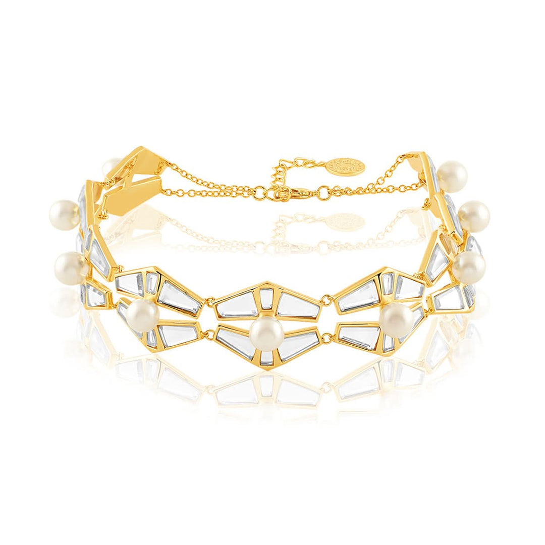 Angel Dust Mirror And Pearl Choker