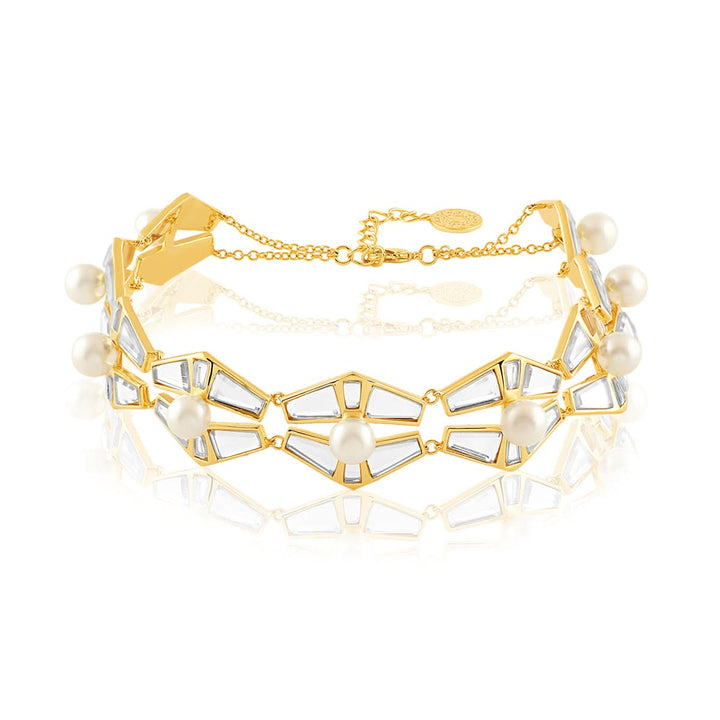 Angel Dust Mirror And Pearl Choker