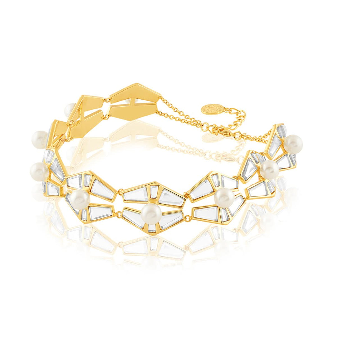 Angel Dust Mirror And Pearl Choker