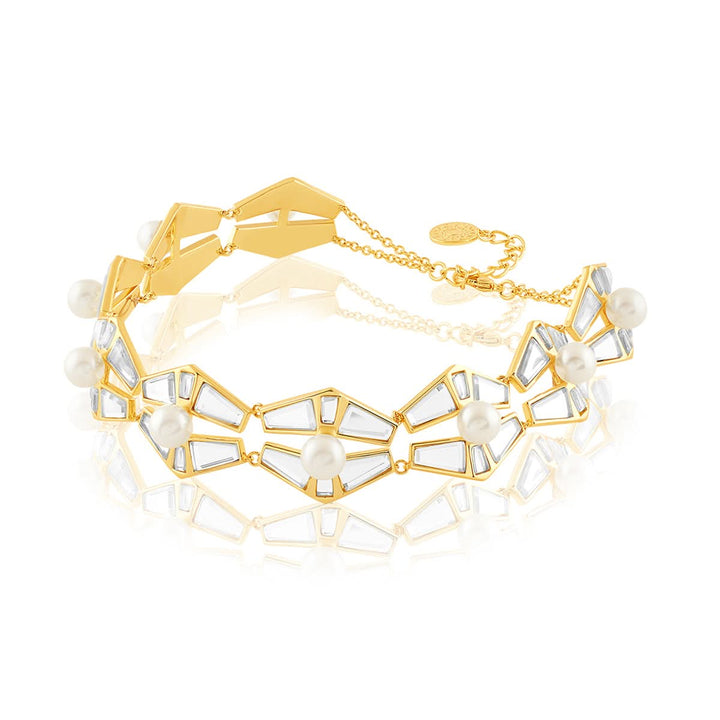 Angel Dust Mirror And Pearl Choker