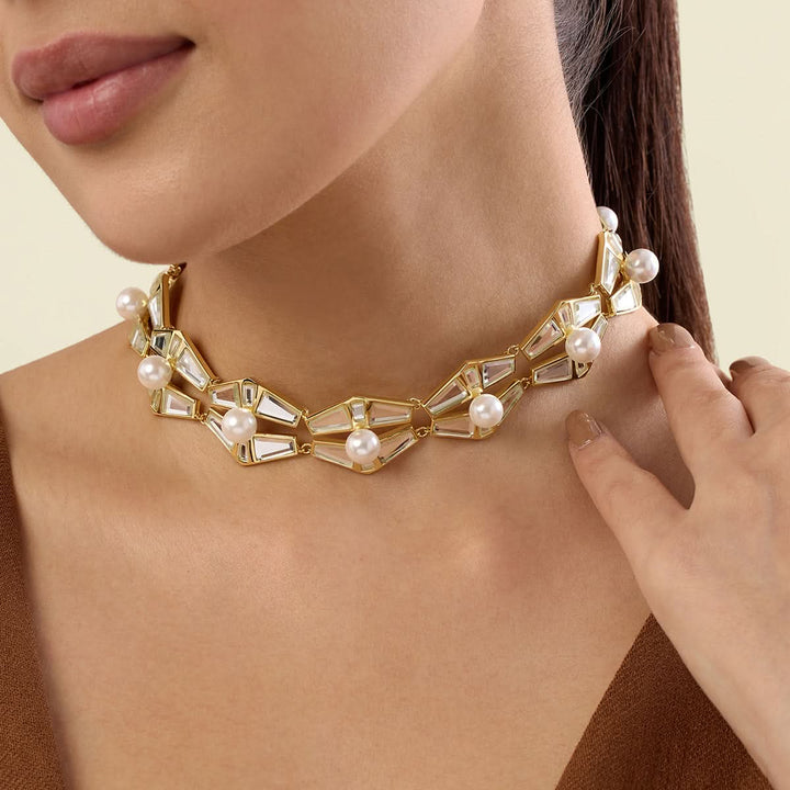 Angel Dust Mirror And Pearl Choker