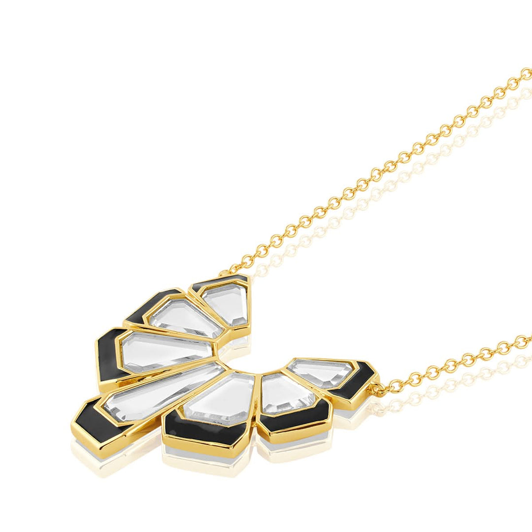 Ayaana Mirror Enamel Pendant