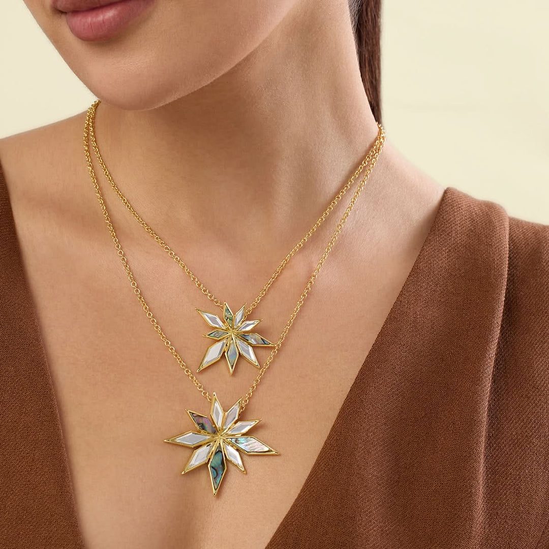 Demi Goddess Flower Layered Necklace
