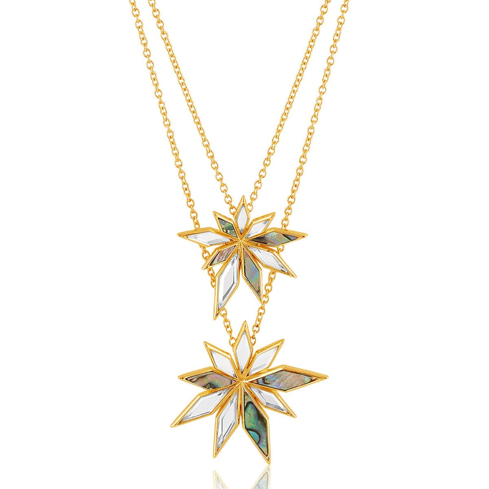 Demi Goddess Flower Layered Necklace