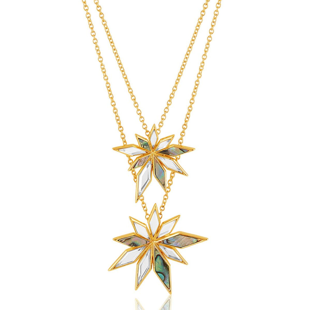 Demi Goddess Flower Layered Necklace