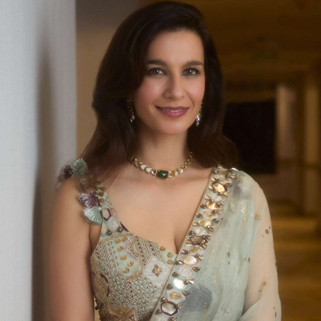 Yalda Hakim Nazm Mirror & CZ Choker