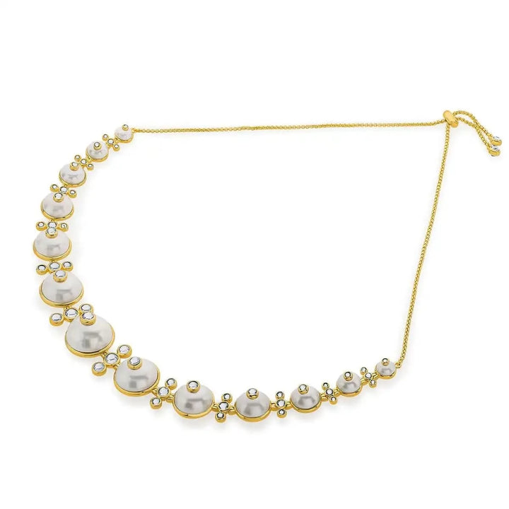 Nazm Pearl & CZ Choker