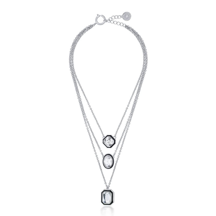 Bougie Crystal Layered Necklace