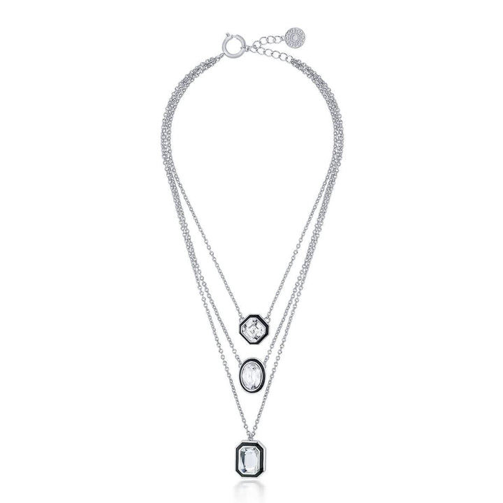 Kalki Bougie Crystal Layered Necklace