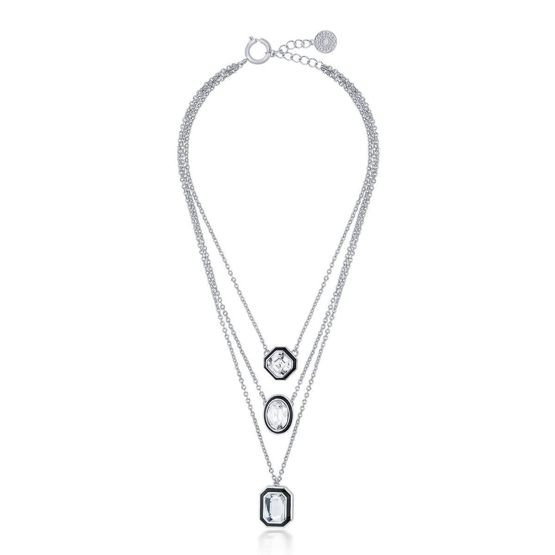 Kalki Bougie Crystal Layered Necklace