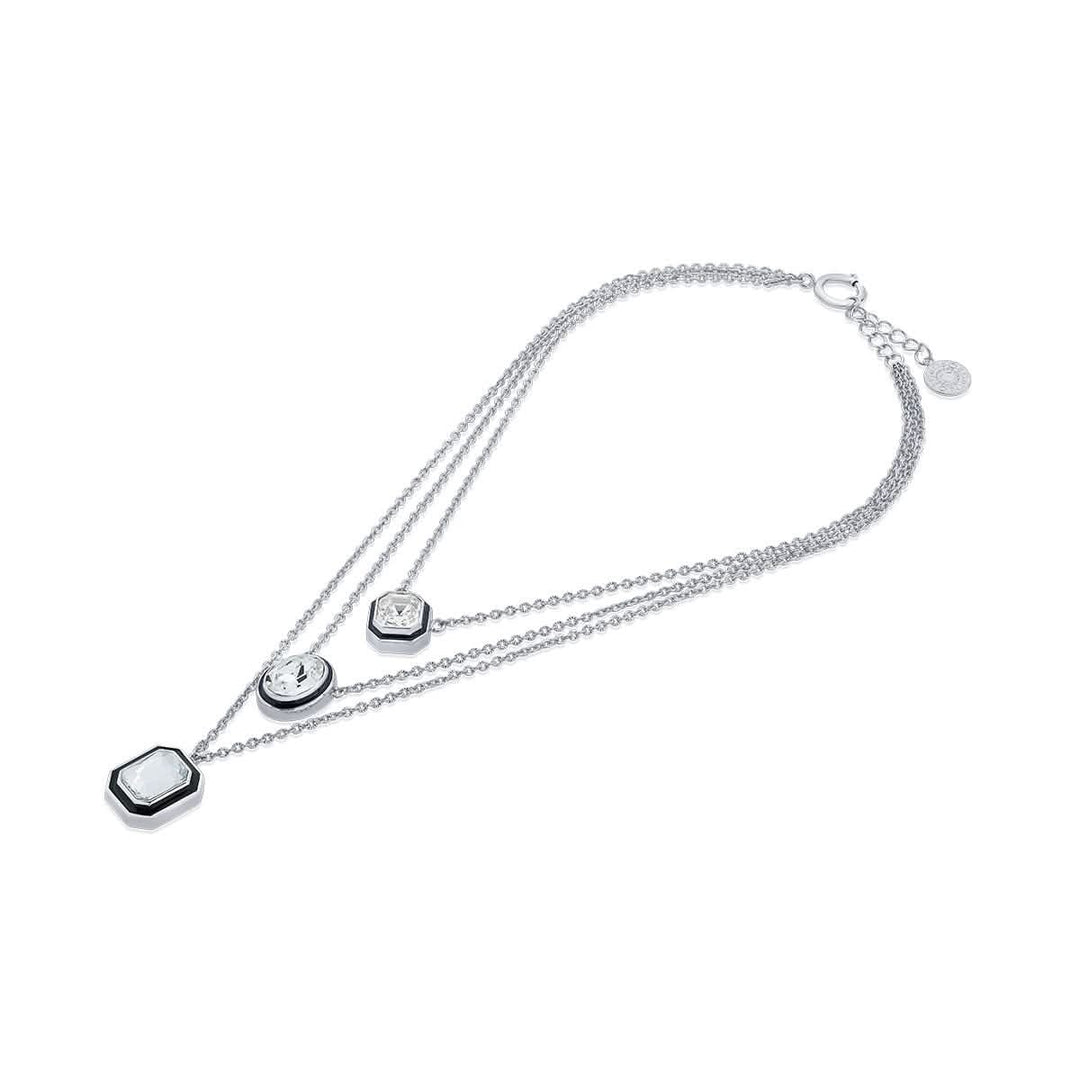 Kalki Bougie Crystal Layered Necklace