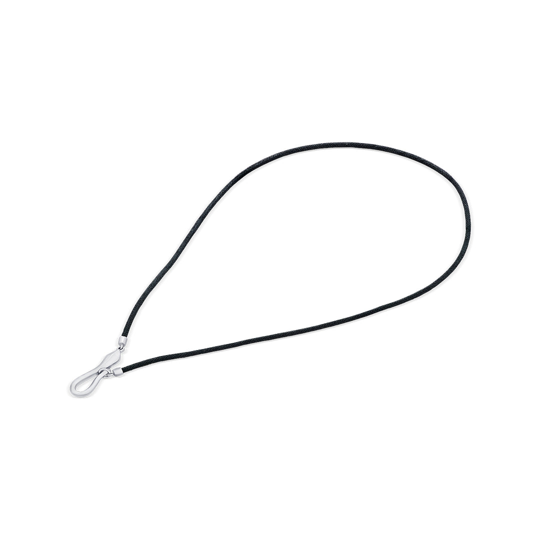 Chrome Hook Thread Necklace