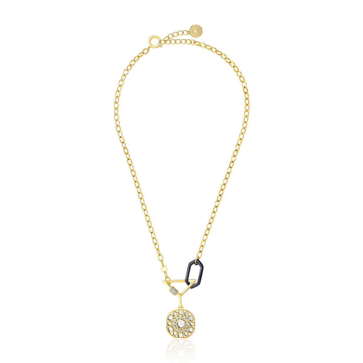 Stan Isharya Locket Link Necklace - Isharya | Modern Indian Jewelry
