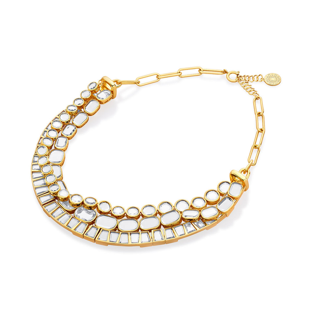 Glimmer Layered Necklace - Isharya | Modern Indian Jewelry