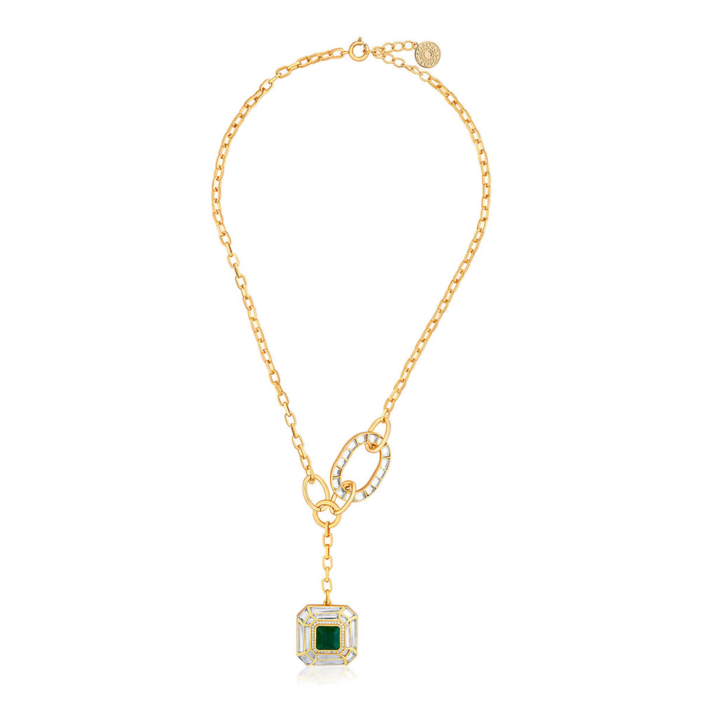 Fiesta Hydro Emerald Y-Necklace