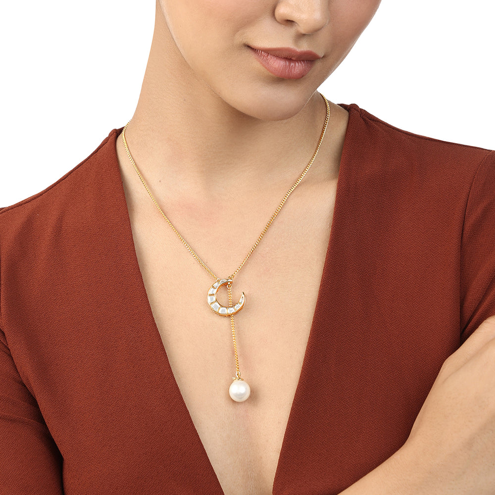 Essential Luna Pearl Necklace - Isharya | Modern Indian Jewelry