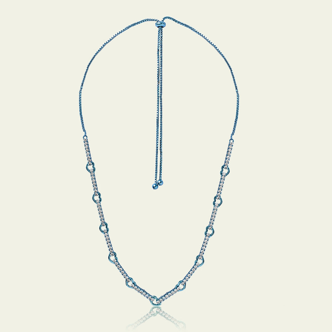 Blue Link Necklace 