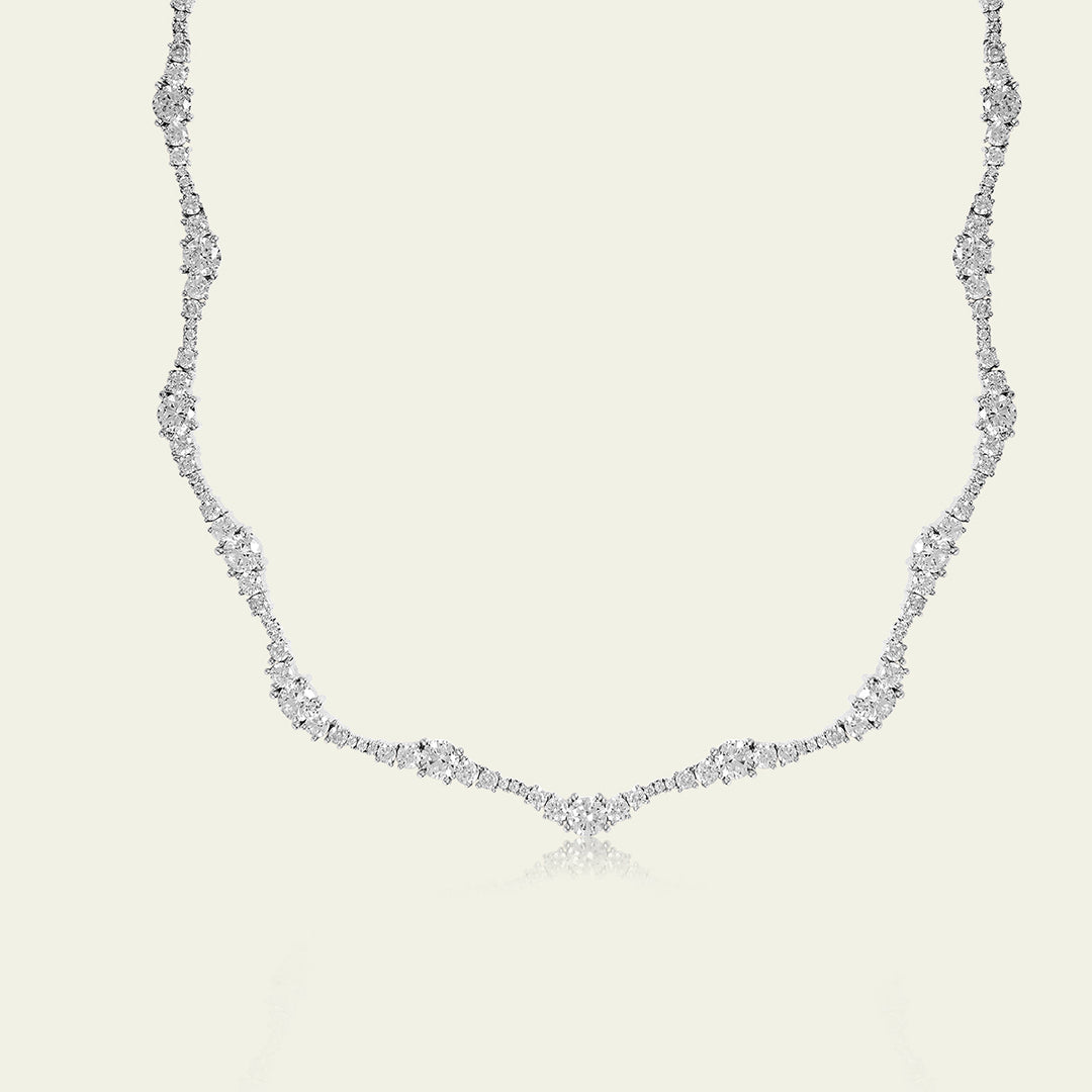 Silver Wave Necklace