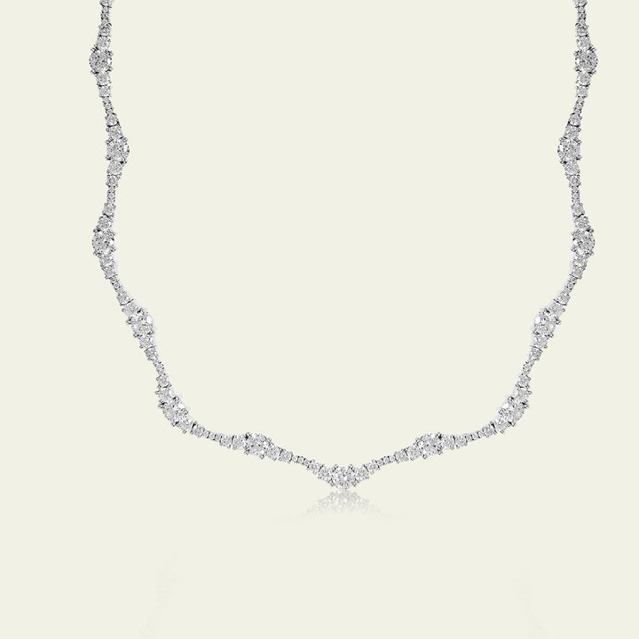 Silver Wave Necklace