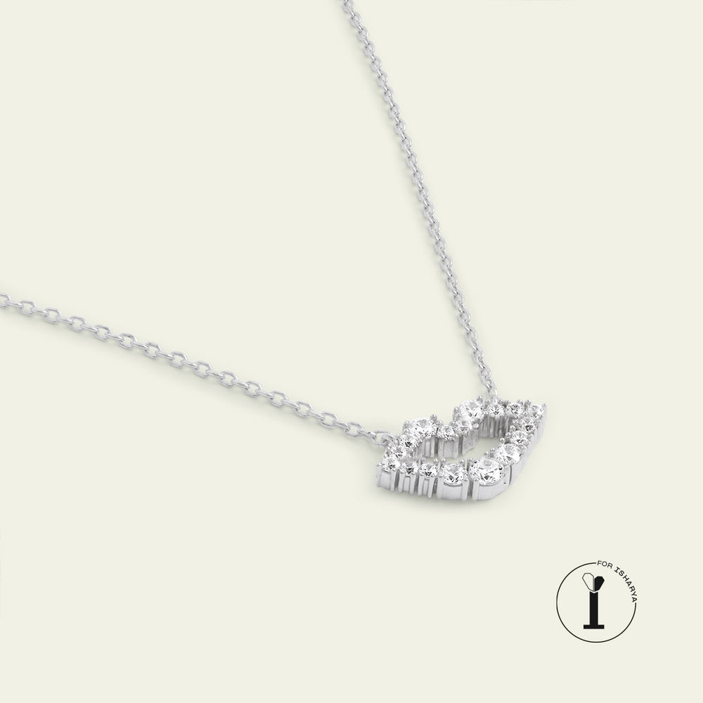 Silver Lip Necklace