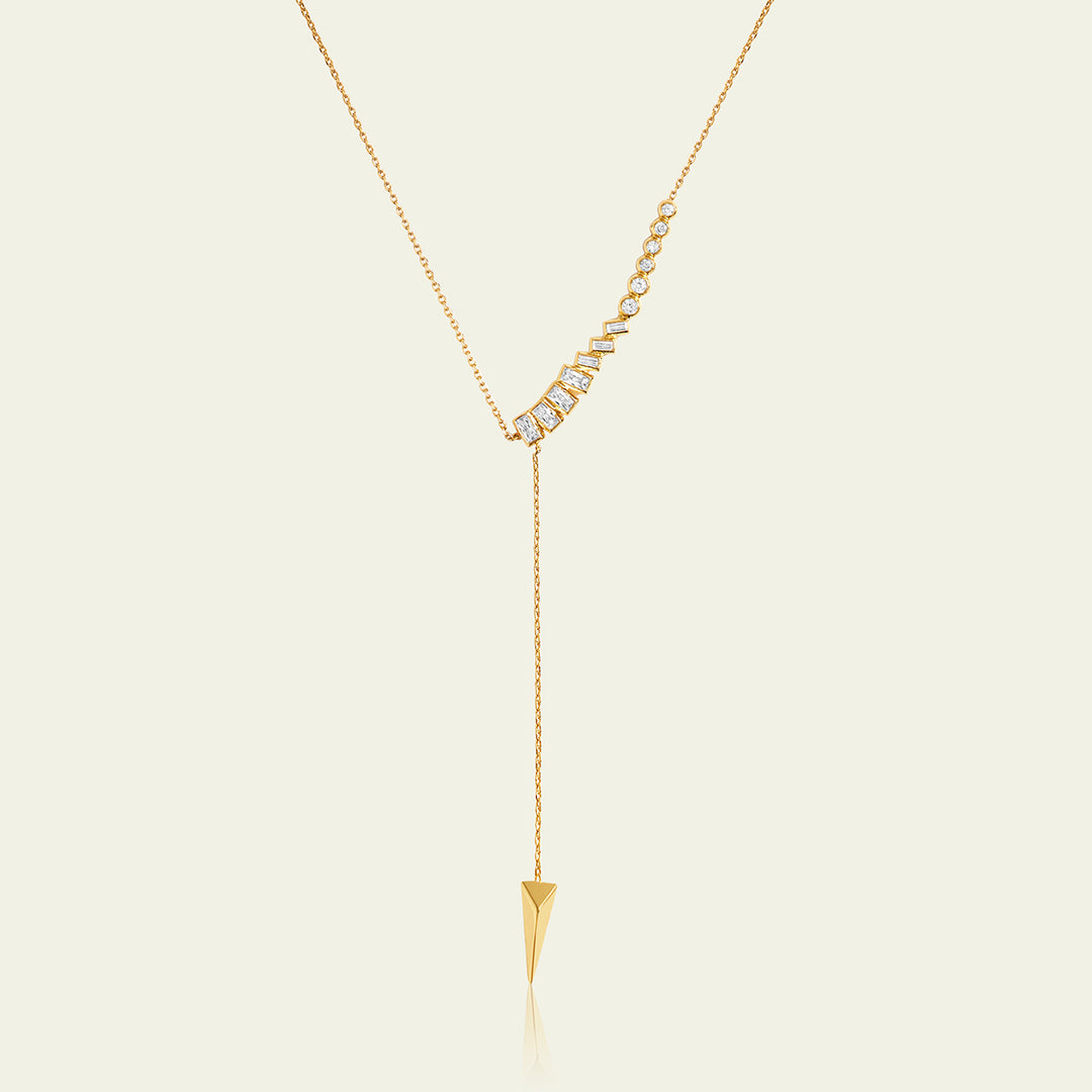 Gold Spiked Lariat 