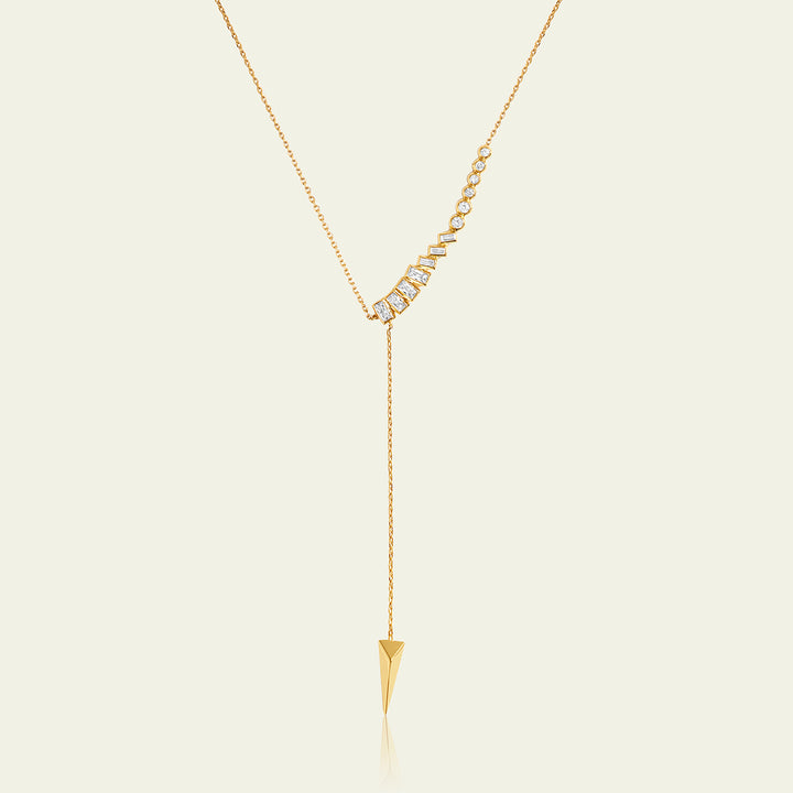 Gold Spiked Lariat 