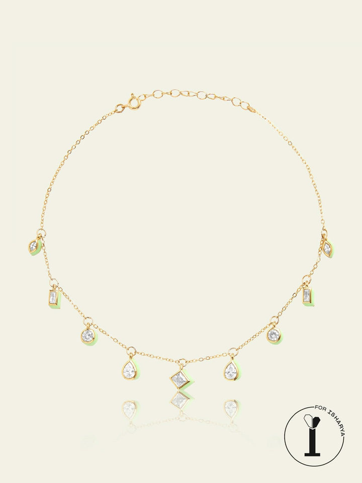 Green Fixed Charm Necklace