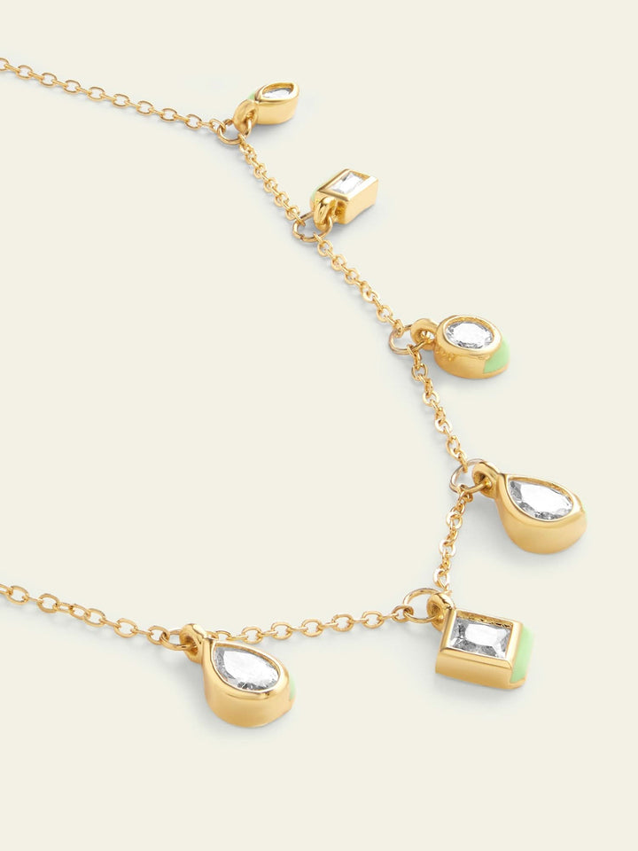 Green Fixed Charm Necklace