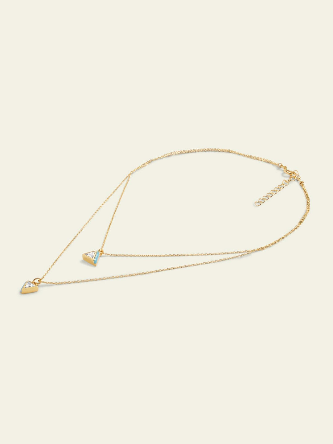 Blue Triangles Necklace