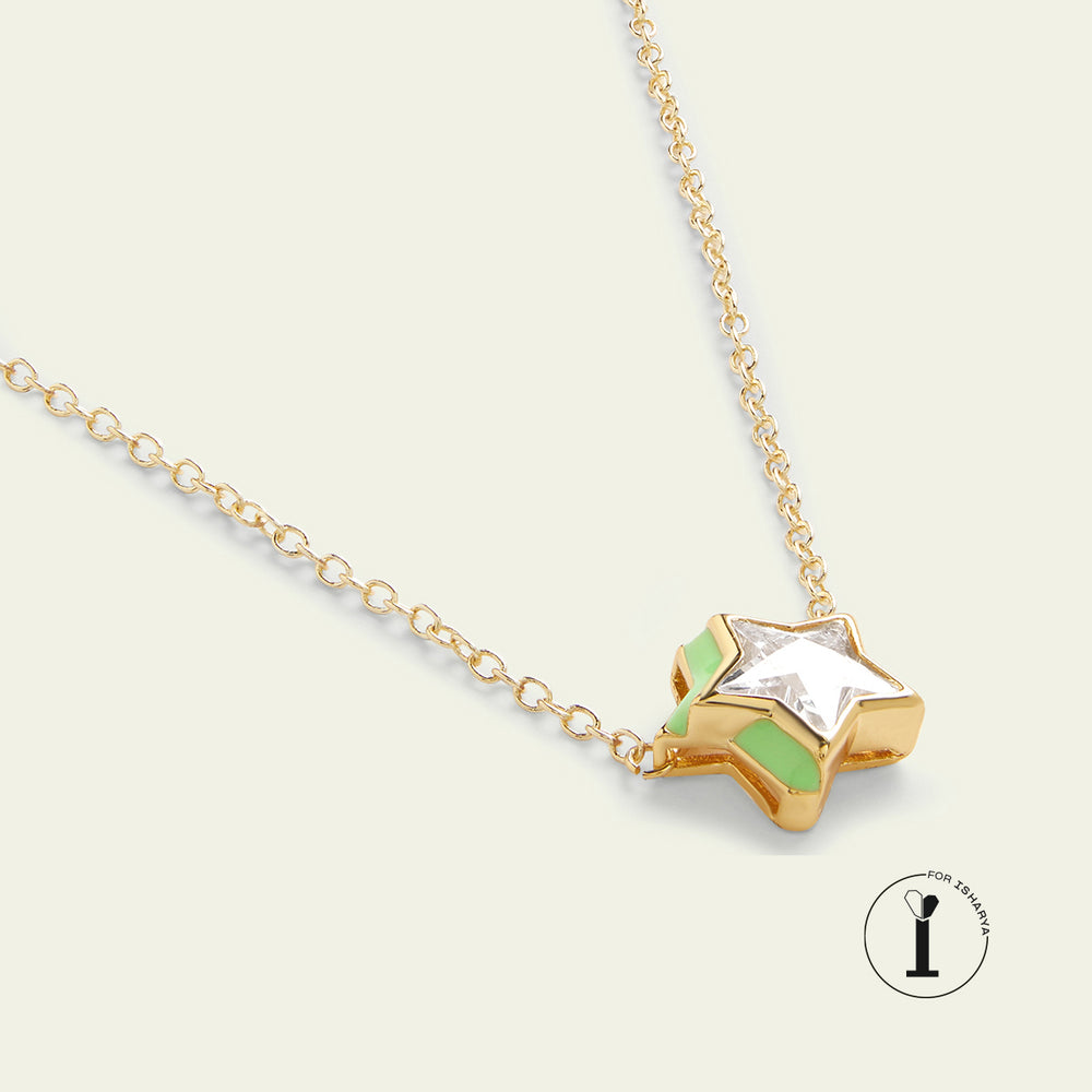 Green Star Necklace