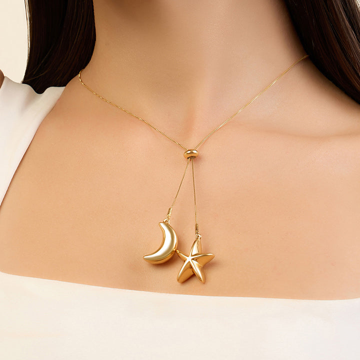 Star & Moon Lariat 