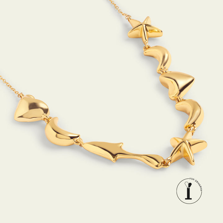 Gold Charm Necklace 