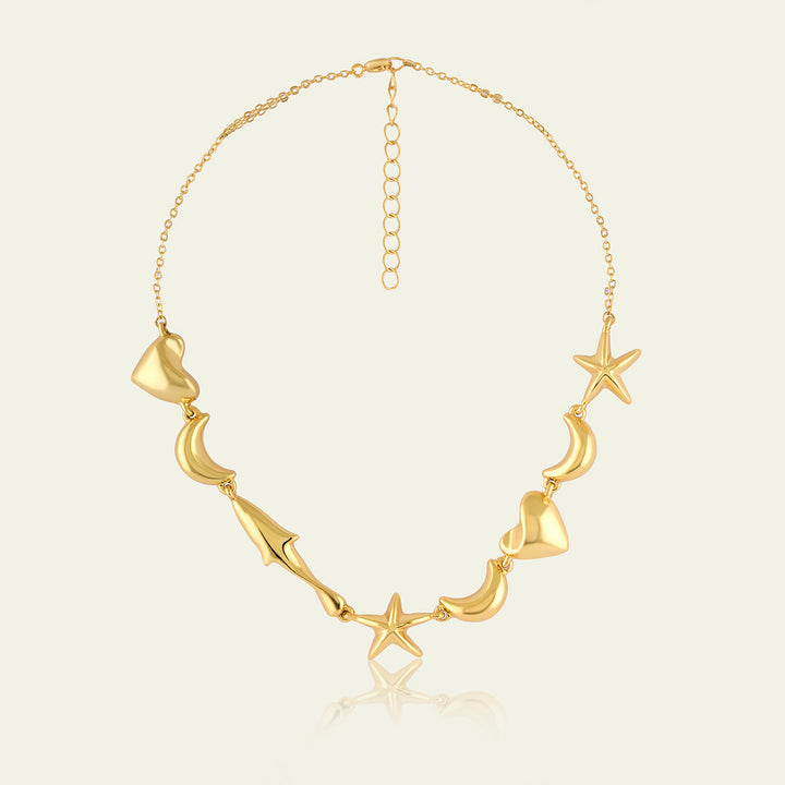 Gold Charm Necklace 