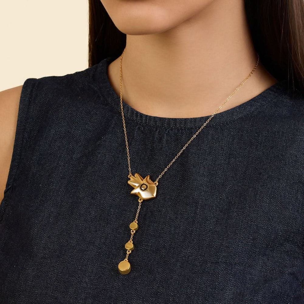 Gold Hamsa Lariat