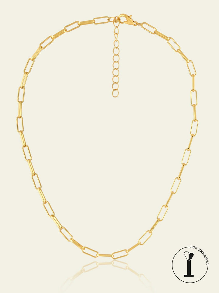 Gold Chain Link Necklace